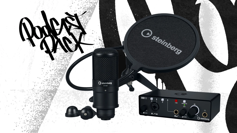 Steinberg IXO22 Recording Pack - Mobil Uyumlu Kayıt Paketi (Siyah
